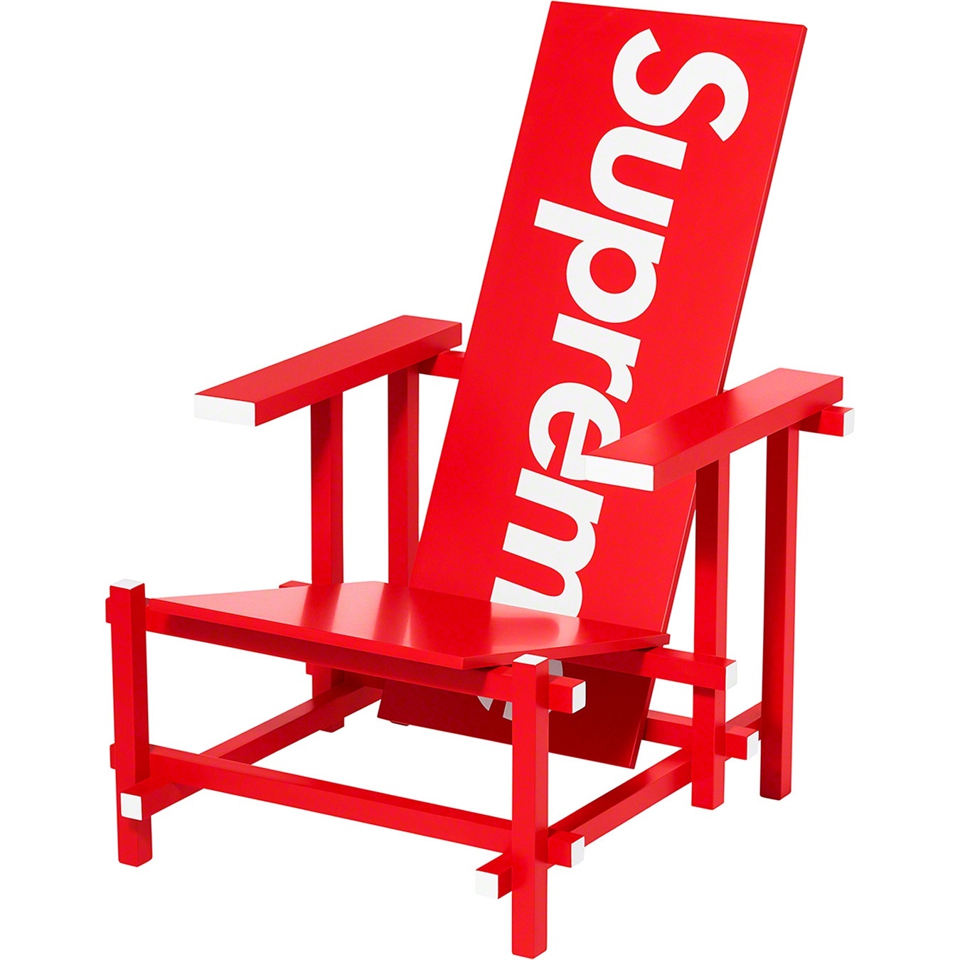 Supreme®/Gerrit Rietveld Red Blue Chair for Cassina view 2